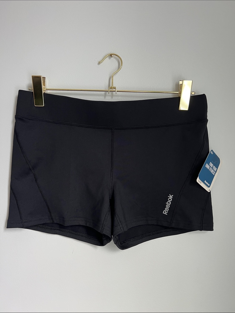 Reebok | Play Dry Women's Black Compression Athletic Shorts Size L